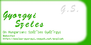 gyorgyi szeles business card